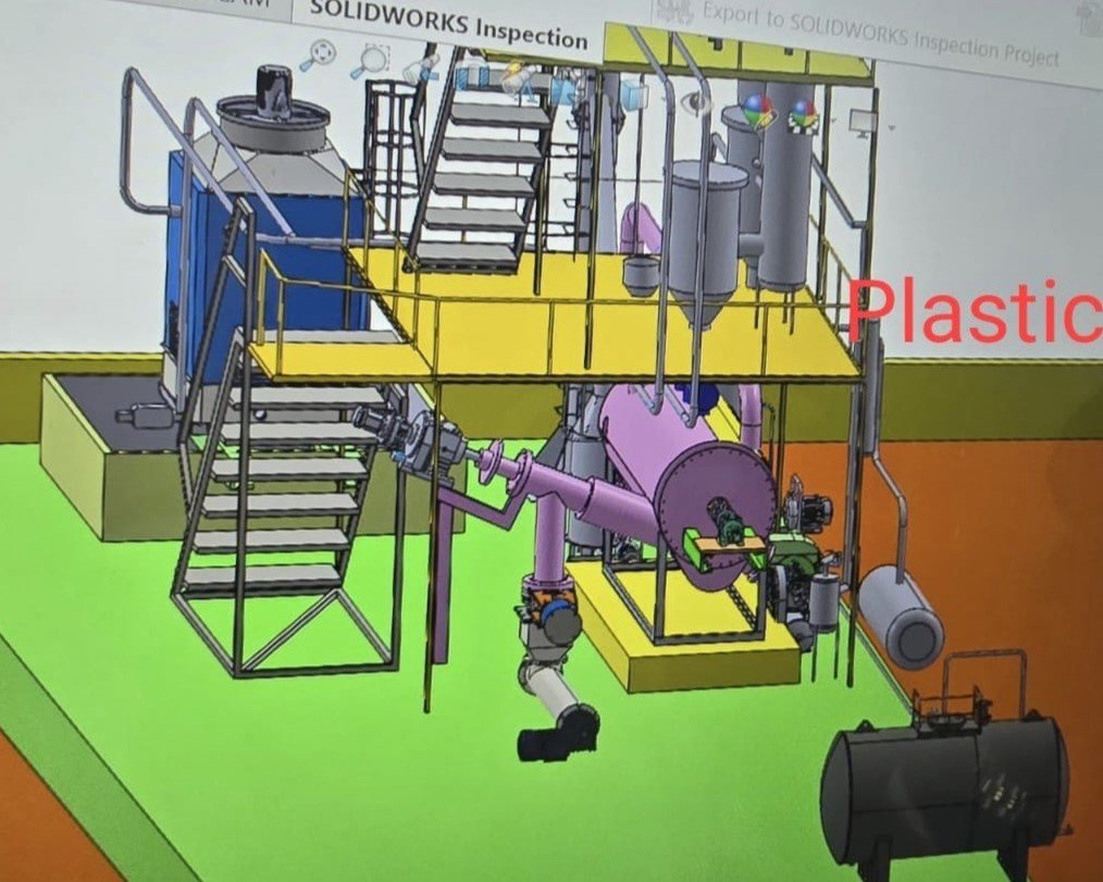 waste tyre pyrolasis plant